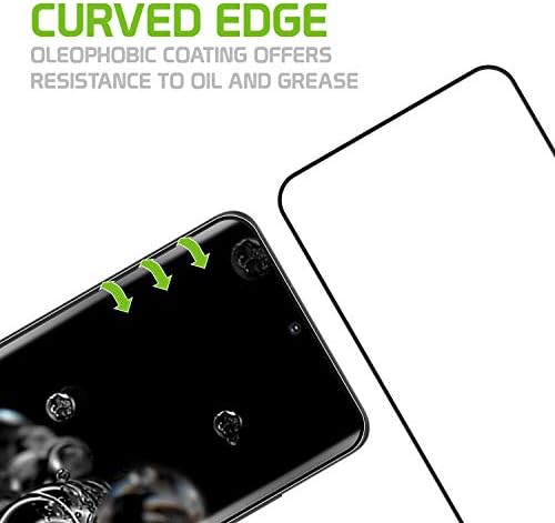 Celllet Samsung Galaxy S20 Protetor de tela Ultra, protetor de tela de vidro temperado com sensibilidade ao toque