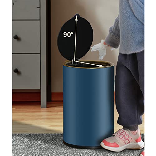 Ataay latas de lixo lixo pode lixo pode arredondar latas de lixo de pedal de aço inoxidável com latas de lixo de reciclagem de tampa para a cozinha do quarto da sala/a/8l