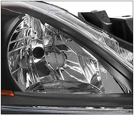 ZMAUTOPARTS HALOGEN PROJEDOR FARÇONS BLACK W/6.25 LED LED azul DRL Compatível com 2010-2013 Mazda 3 Mazda3