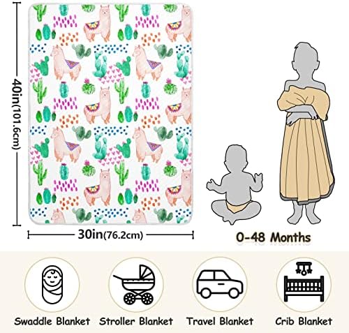 Cobertor de algodão de algodão de cobertor Swaddle para bebês, recebendo cobertor, cobertor leve e macio
