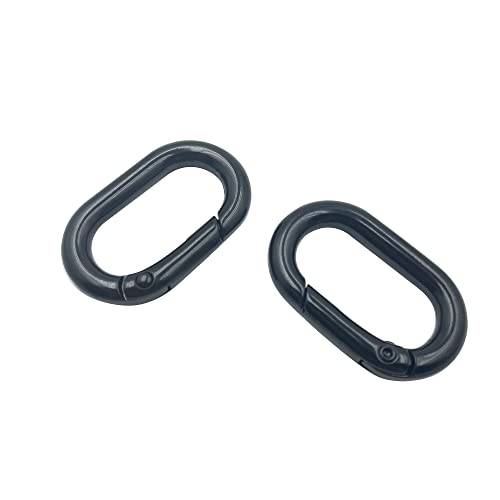 6pcs Carabiner Metal Spring Key Ring Snap Goks Clip, fivela de chaveiro de mola, anel oval para sacolas,