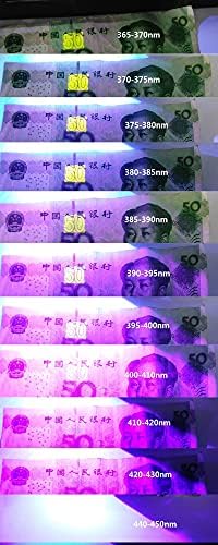 10pcs 3W UV Purple LED Ultraviolet Bulbs lâmpadas lâmpadas 365nm 375nm 380nm 385nm 395nm 400nm 405nm 410nm
