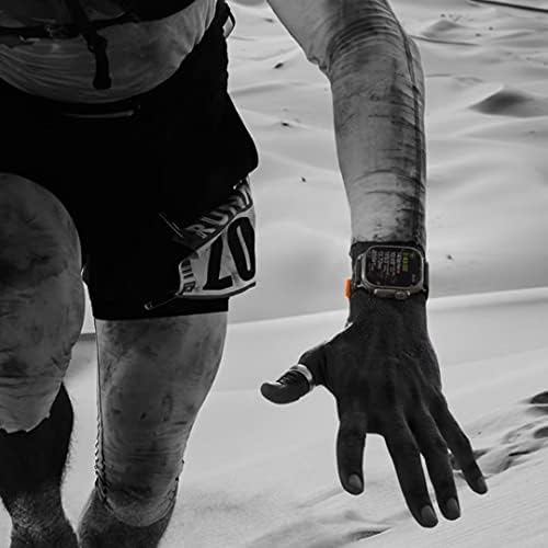 YCYSH 5 Pack compatível com Apple Watch Ultra Bands 49mm 45mm 44mm, loop alpino/faixas de loop/oceano de traje misto para a série Iwatch Ultra 8 SE, 44/45/49mm preto, laranja, preto, preto, preto, laranja