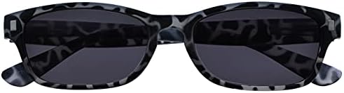 A empresa de óculos de leitura preto leitura de tartaruga leitada preta Sun Readers UV400 Mulheres de mola de mola S10-1 +3.00