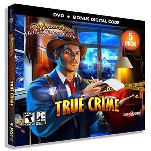 Jogos Legados Amazing Hidden Object Games for PC: True Crime Vol. 1 - DVD para PC com códigos de download digital