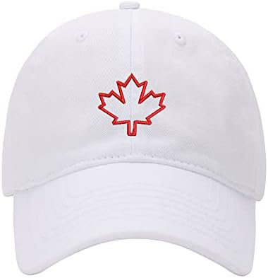 Banco de beisebol Homens canadense Maple Leaf Bordado Capt de algodão lavado Caps de beisebol