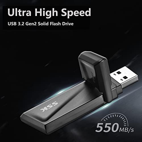 Pacotes SSK 11 em 1 Estação de Atratedores USB C e 128 GB de Estado Sólido Externo SSD Drive Flash