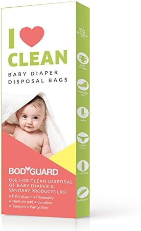 Sacos descartáveis ​​para fraldas para bebês - 15 sacos | Selagem de odor para fraldas, desperdício