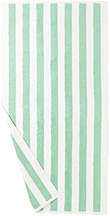 Basics Cabana Stripe Beach Towel - pacote de 4, verde