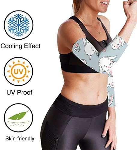 Mulheres UV Sun Protection Arm Mangas, mangas refrescantes escudo de capa de braço para homens ciclismo