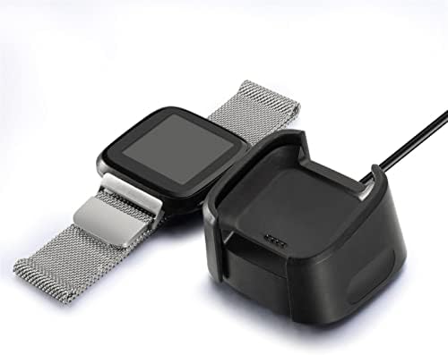 HKTS USB Charging Dock Titular Charger Station Cradle para Fitbit Versa Smart Watch