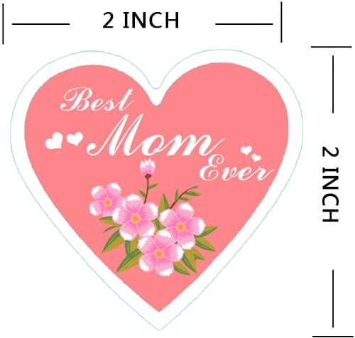 Etiqueta do dia das mães feliz, adesivos de dia das mães, rótulo de focas de envelopes do dia