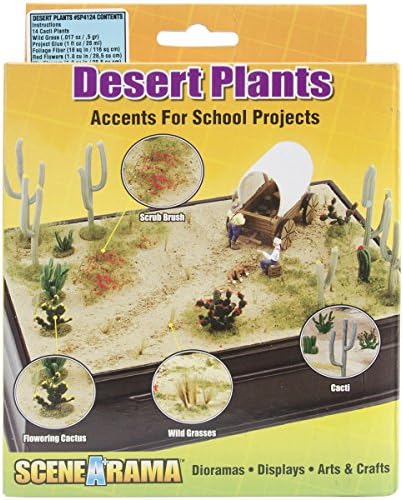 Cenários da floresta sp4124 plantas desertas kit de diorama
