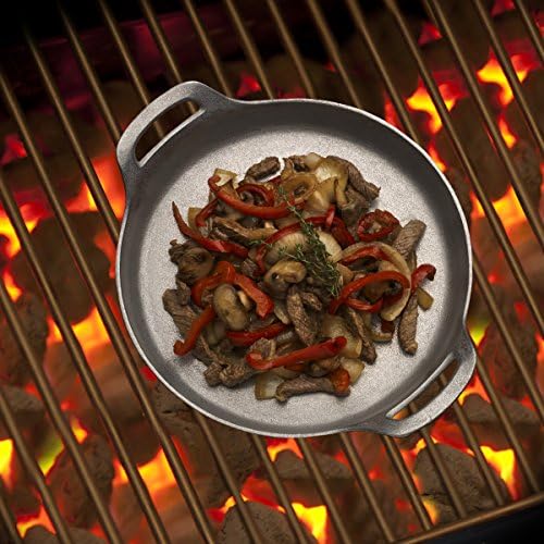 Wilton Armetale Gourmet Grillware redondo Pan com alças, 13,5 polegadas