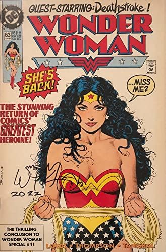 William Messner-Loebs assinou CBCs Wonder Woman #63 Comic Not CGC Brian Bolland Cover