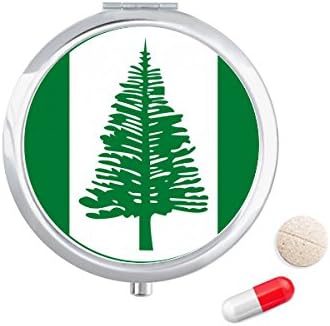Norfolk Island National emblem Pill Caso Pocket Medicine Storage Box Recainhor