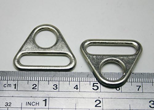 Tianbang Silvery Triangle Buckle String e Bandage Connector 1 Pacote de diâmetro oval de 10