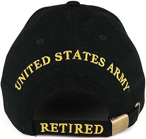 Oficialmente licenciado Exército dos EUA se aposentou com um boné de beisebol militar bordado emblema