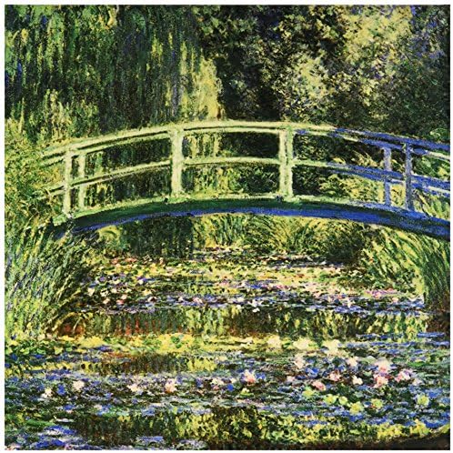 3drose CT_126630_3 Lírios de água e ponte japonesa por Claude Monet 1899 Tile de cerâmica, 8 polegadas