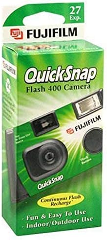Fujifilm Quicksnap Flash 400 Câmera de uso único com flash, pacote de 8