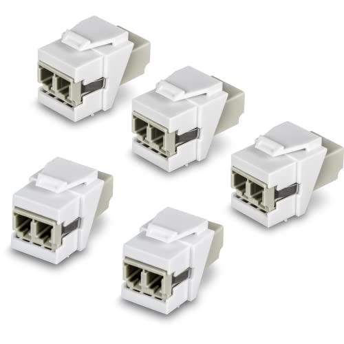 TrendNet LC DUPLEX FIBREPT OPTStone Coupller Jacks-5-PACK, TC-K05LC, Modo único e fibra multimodo Compatível,