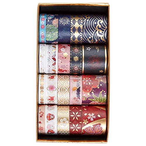 Adesivos de letra de Toyvian 100 rolos de fita decorativa de washi fita gráfica fita washi papel fita de papel dourado washi japonês decoração