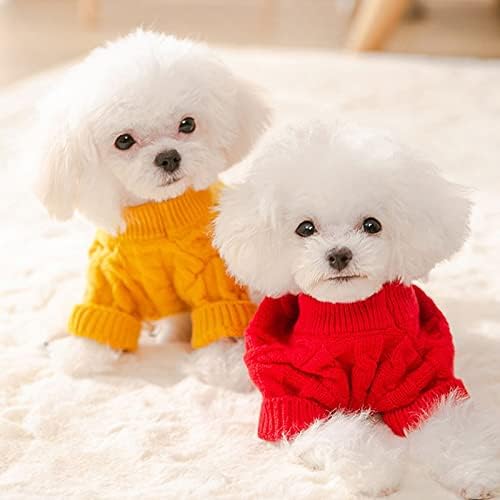 Caso de suéter Houkai Roupas de cães de malha de malha Cães cães fantasia Algodão Autumn Inverno