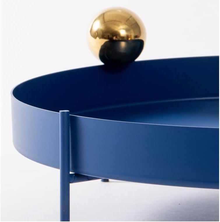 N/A Modelo de bandeja redonda de metal redonda Modelo de fruta Sala de estar Decoração suave (cor: A, tamanho