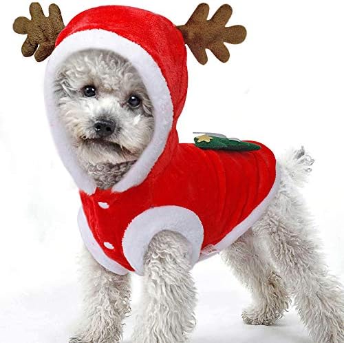 Fantasia de cão de cães de sylale santa de natal casaco de casaco para cã