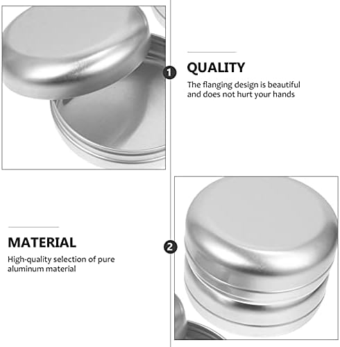 Caixa de sabão de alumínio coheali 3pcs redonda de jarra de jarra de jarra de metal redonda Caixa de sabão de barra de viagem Soap Soap