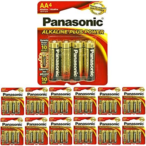48x All Bateries Baterias Panasonic AA-4 Alcalina Plus Bateria do escritório em casa