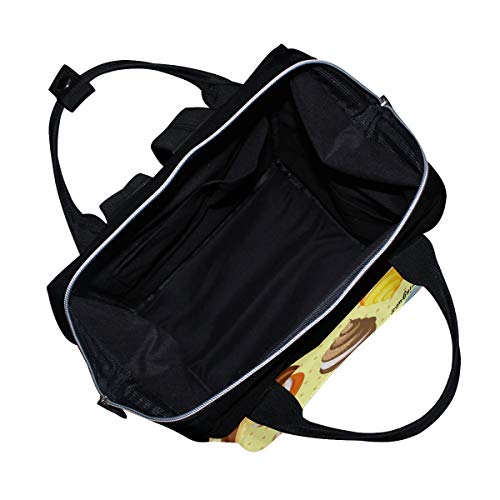 Backpack Backpack Mummy Backpack Mummy Várias sobremesas Multifuncional Bolsa de fralda de grande capacidade