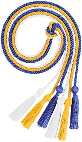 Uialecg 3pcs graduação em cordas de graduação, cordões de honra de rayon para dias de pós -graduação e fotografia