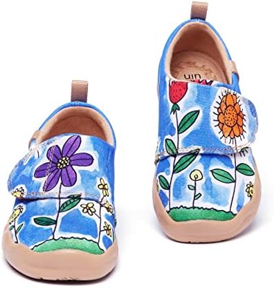 Uin Kid's Casual Slip-On Canvas Mocas Meninos Sapateiros Meninas Moda Tênis Funnamente Painteada Sapatos
