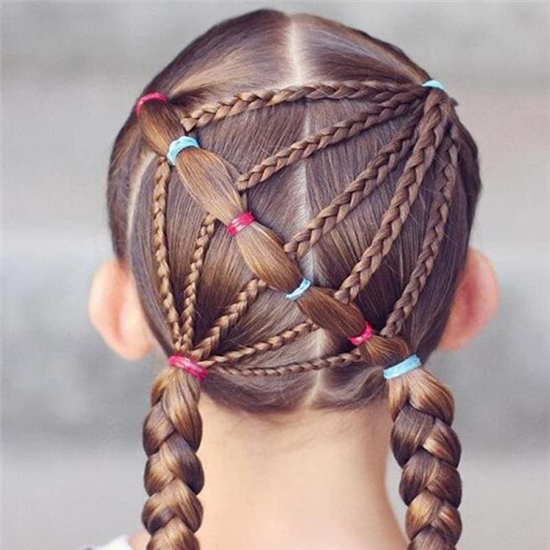Faixas de borracha faixas elásticas macias para tranças de cabelo infantil cabelos elásticos coloridos