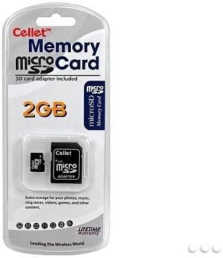 MicroSD de 2 GB do CellET para Motorola Quantico Memória Flash personalizada, transmissão de alta velocidade,