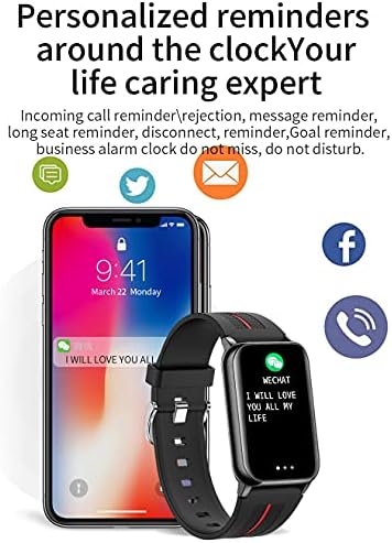 Acesport Fitness Tracker Smart relógio com freqüência cardíaca Monitor de pressão arterial Monitor Bluetooth