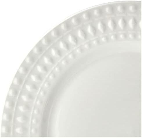 Elle Décor Amelie Round Dinnerware Conjunto-Jantar de porcelana de 16 peças Conjunto de jantar com 4 prato, 4 pratos de salada, 4 tigelas e 4 canecas-ideia de presente exclusiva qualquer ocasião especial ou aniversário