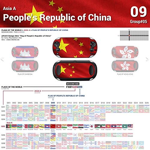 Sony PlayStation Vita Design Skin Bandeira da República Popular da China adesivo de decalque para PlayStation