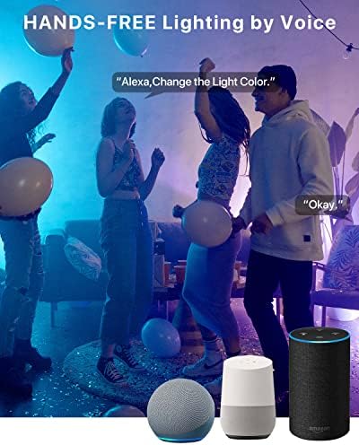 Lâmpadas de oraluce Smart Br30, lâmpadas de inundação de LED, trabalham com o Alexa Google Assistant, 12W