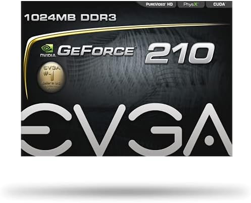 EVGA GEFORCE 210 1024 MB DDR3 PCI Express 2.0 DVI/HDMI/VGA Card, 01G-P3-1312-LR