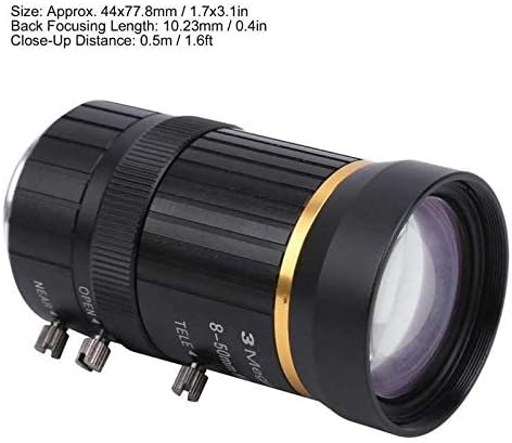 Câmera de endoscópio CHR Camara KP - 850 3MP 8-50mm 1/2 c -Mount Industrial Microscope Lens Acessório com foco variável