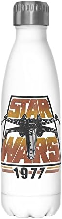 Star Wars Drinkware Space Travel 17 oz Bottle de água em aço inoxidável, multicolorido, 17 onças