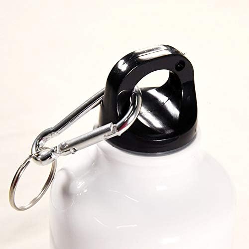 Horse Lightweight Aluminium Sports Water Bottle BPA grátis com chaveiro e tampa de parafuso 400ml
