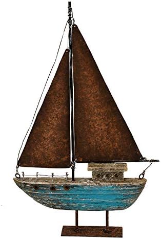 Design de atração decoração de veleiro de madeira decoração náutica, 13,43 h decoração de barco de vela exibição