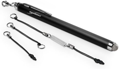 Helmer L80 caneta caneta, boxwave® [caneta capacitiva capacitiva de fibra de fibra para helmer L80 - jato preto