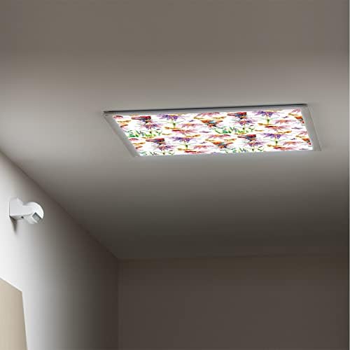 Tampas de luz fluorescentes para painéis de difusor de luz de teto com tampas de luz fluorescentes