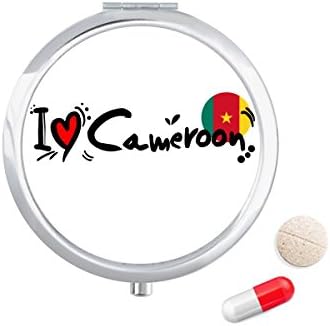 I Love Camarões Flag Word Love Ilustração Caso da Caixa de Caixa de Polícia de Medicina Caixa de Armazenamento