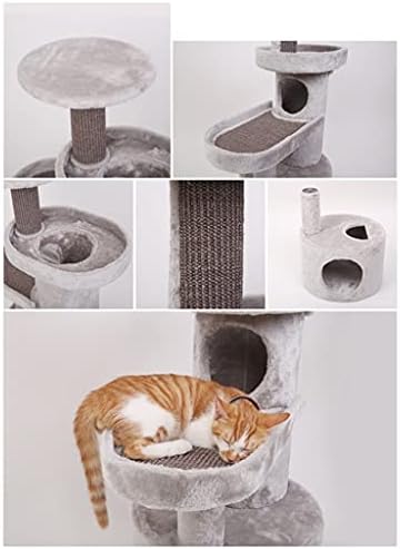 Modern Cat Tower Tower Castelo Pet Pet Cat Bed Frame escalada Placa de arranhões Ninho de ninho de sisal Garra