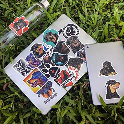 BONITO ROTTWEILER DOG ATITENS, adesivos para garrafas de água, laptop, telefone, carro, mala, pacote